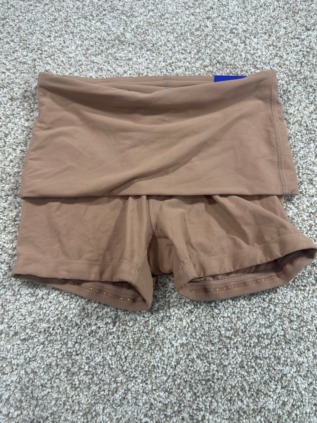 JoyLab Women's Light Brown Foldover Waistband Bike Shorts XXS - photo 1
