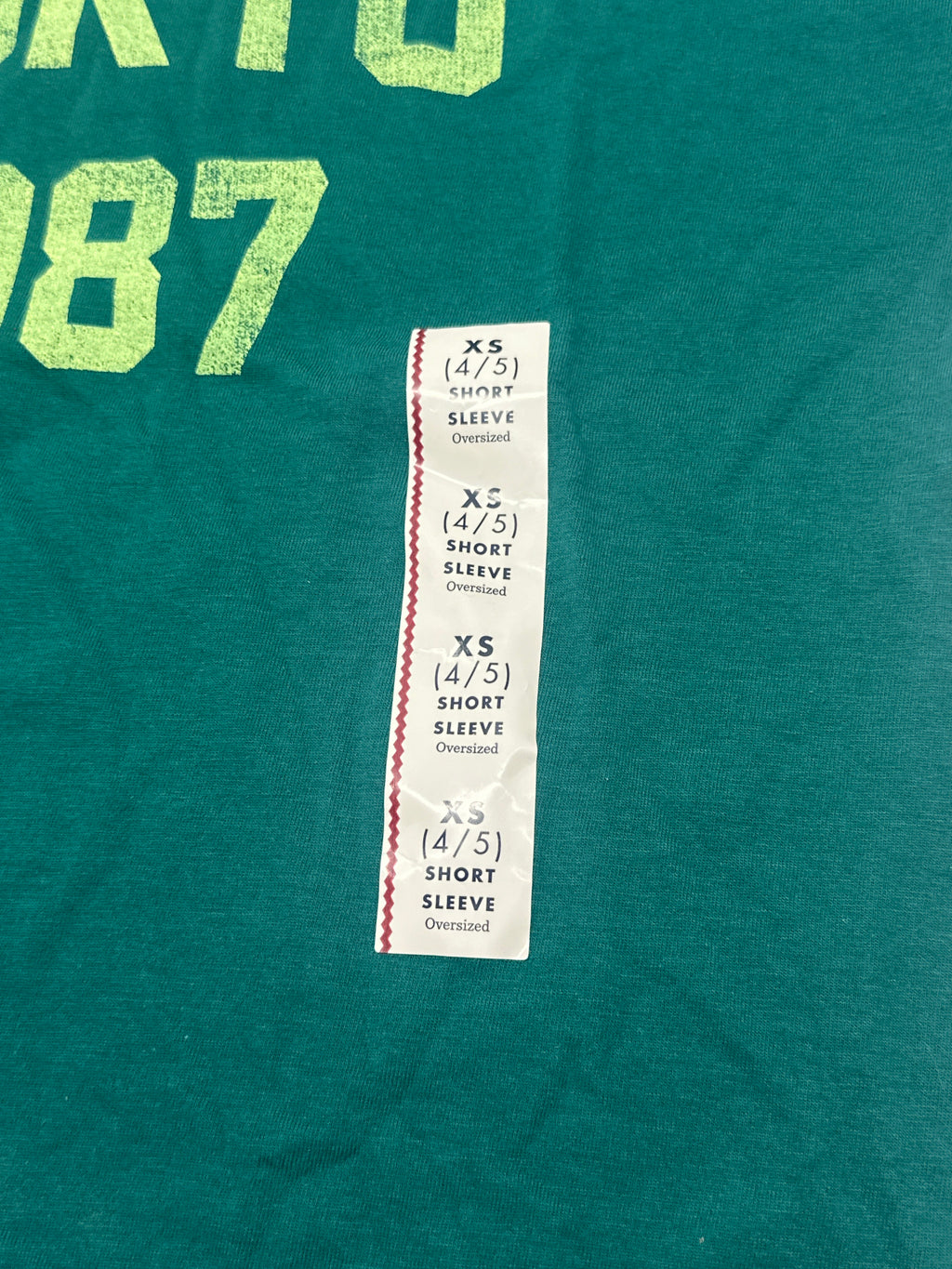 Cat & Jack Tokyo Graphic T Shirt Deep Green Size XS product photo 2