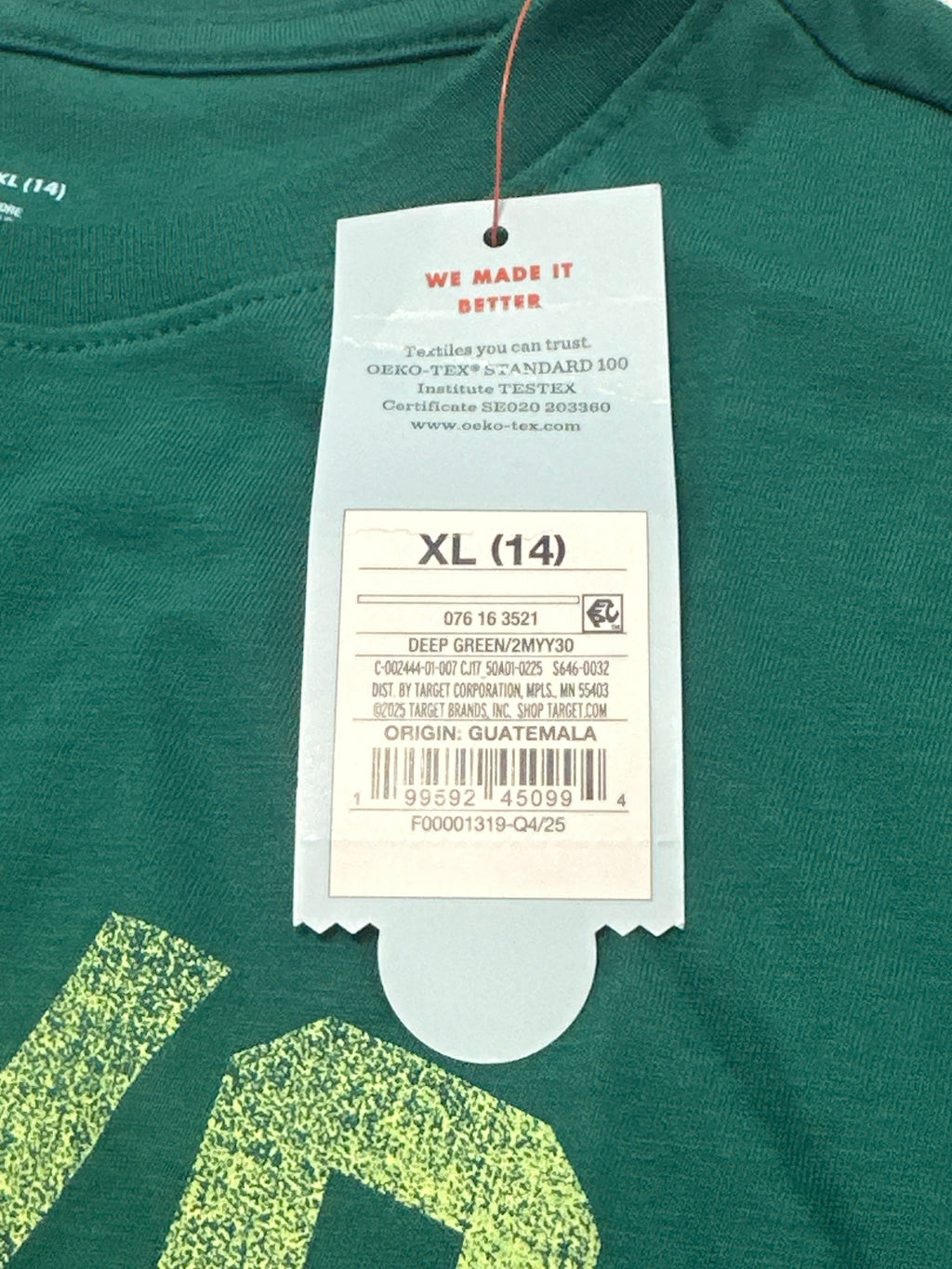 Cat & Jack Tokyo Graphic T Shirt Deep Green Size XL product photo 5