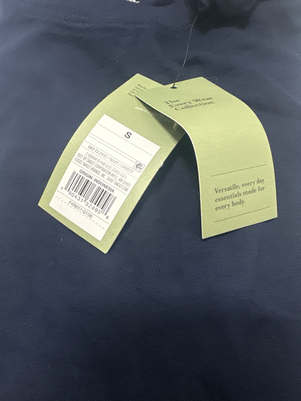 Goodfellow & Co Navy Crew Neck T Shirt Size S product photo 5