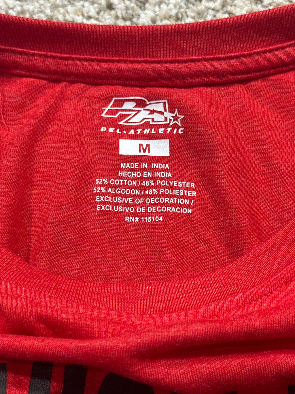 Spanish Fort Toros Red Performance T Shirt Size M