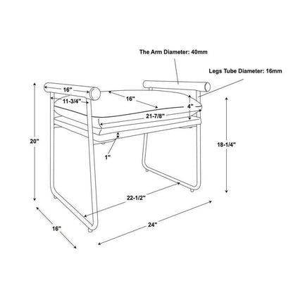 Hearth and Hand mixed material ottoman