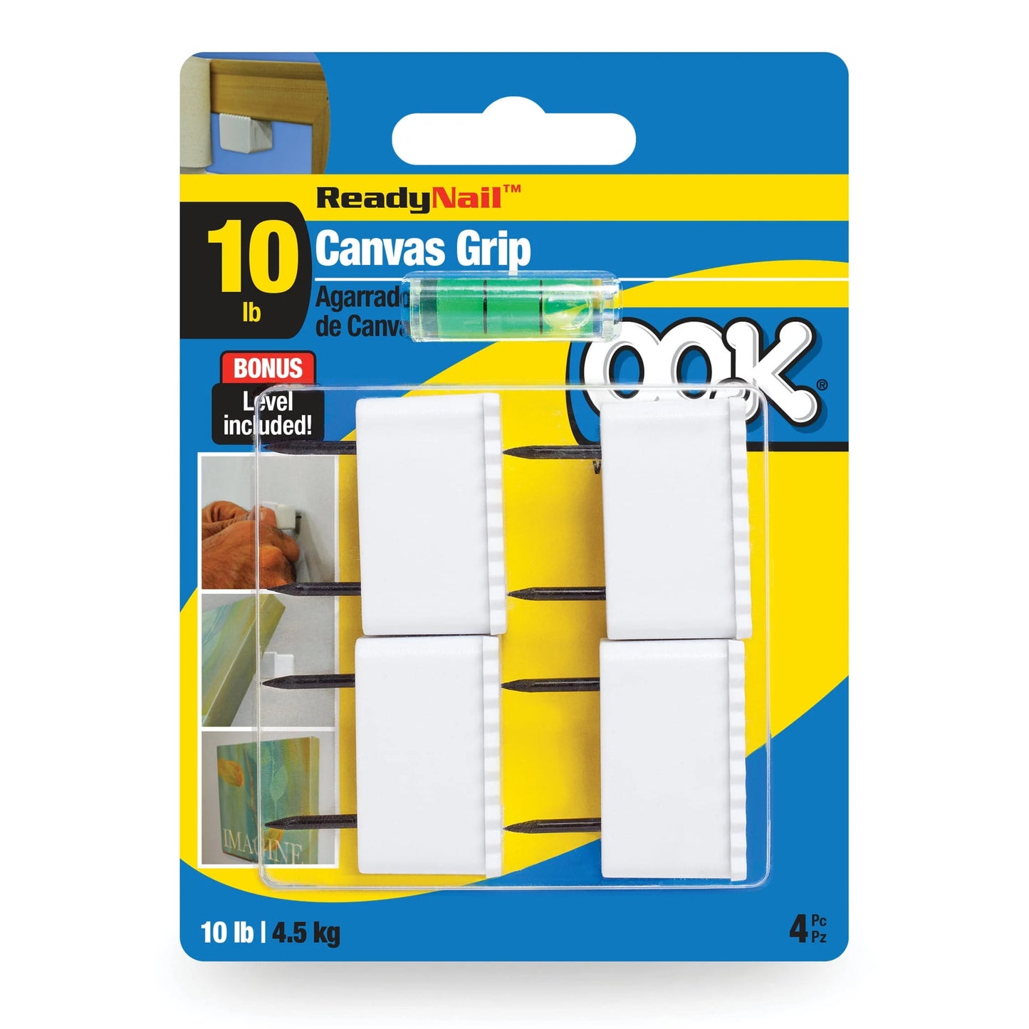 4-Piece Canvas Grip Hanger 10lb