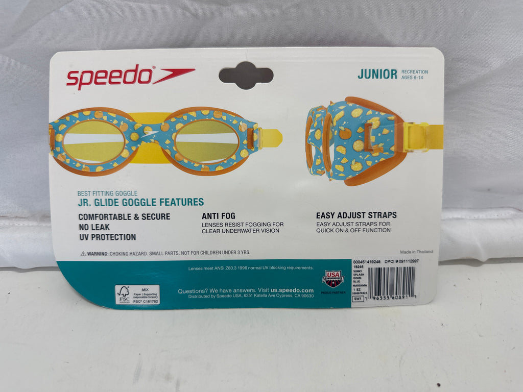 Speedo Best Fitting Goggle Jr. Glide Print - back