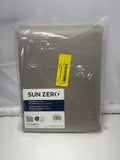 Sun Zero Avery stone blackout curtain panel in original packaging