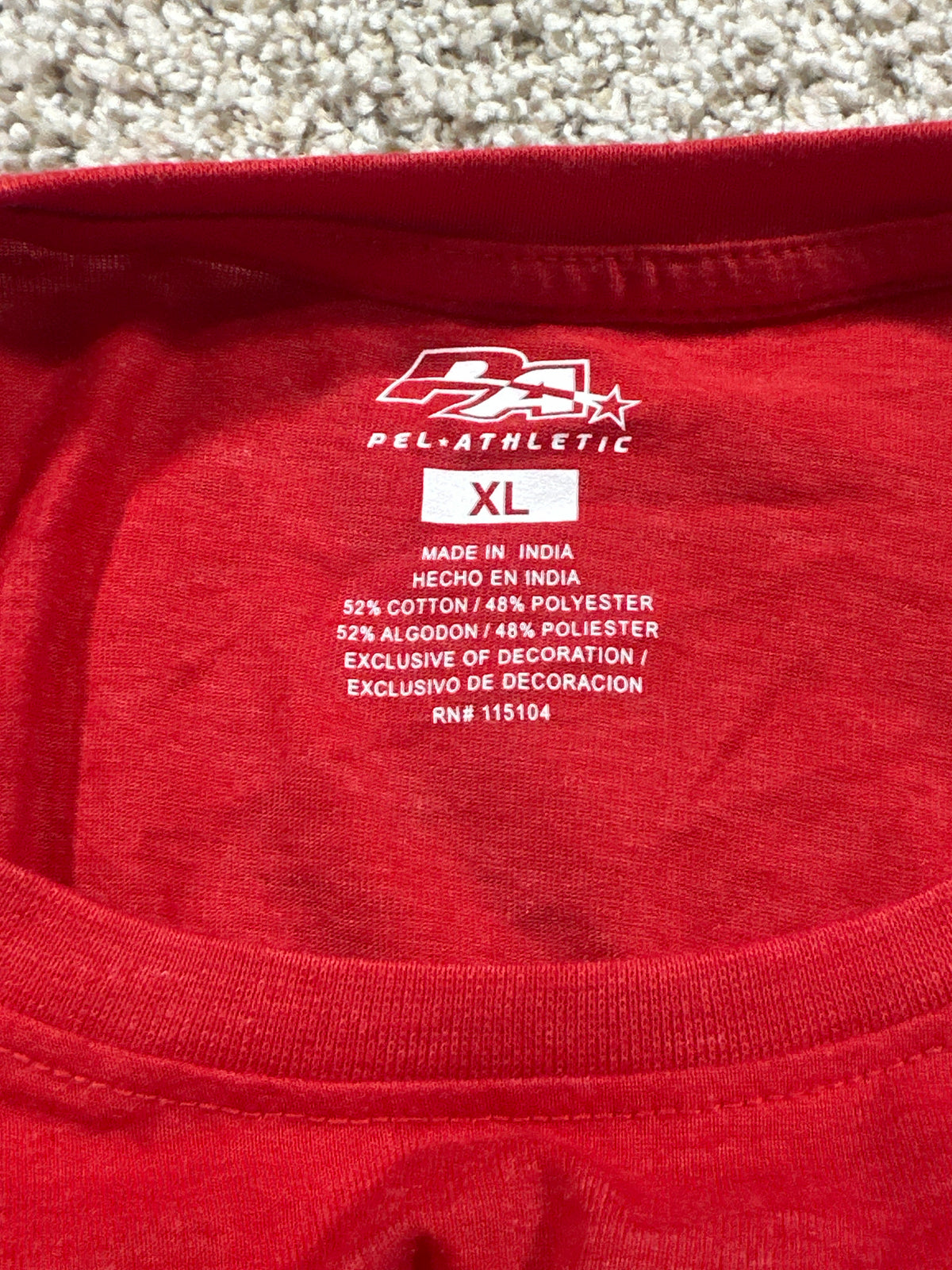 Spanish Fort Toros Red Performance T Shirt Size XL