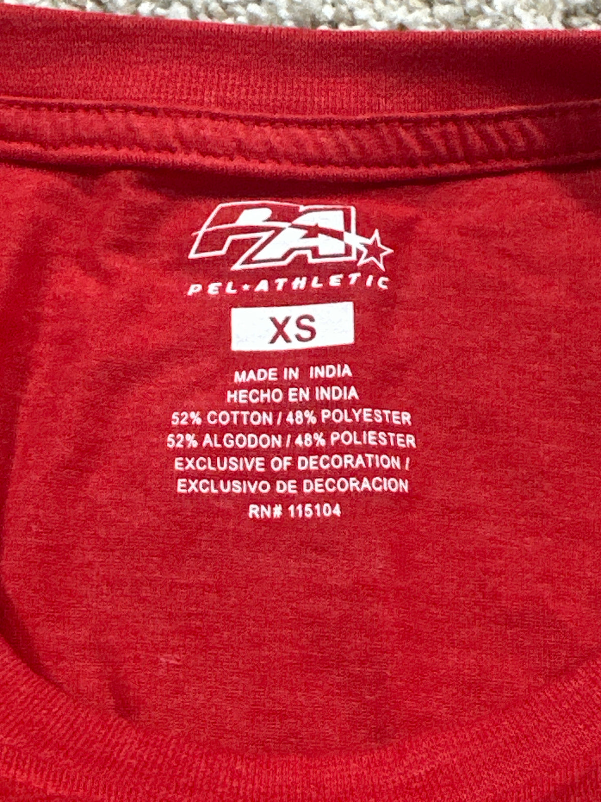 Spanish Fort Toros Red Performance T Shirt Size XS